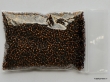Rocailles 12/0,  transparant bruin,  zilverkern per 50 gr