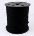 imitatie suede veter, zwart, 3mm per  meter