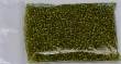 Rocailles 12/0, zilverkern, transparant, licht groen, per 50 gr