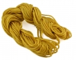 Nylon koord, 1,5mm, goud, per 18m