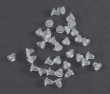 plastic oorbel afsluiters, per 100 stuks