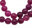 Agaath, natuurlijk fuchsia, draken ader, 8 mm, per streng