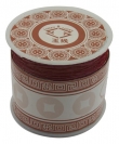 Nylon koord, 1mm, donker rood, per rol/35m
