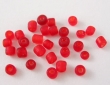 rocailles 12mm, transparant, rood, per 50 gram