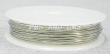 Wire draad, messing, zilverkleur, 0,5mm