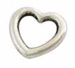 Tussenstuk tibetaans zilveren hartje per 10 stuks