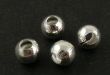 spacer rond 5mm in diameter, zilver kleur per 30 stuks
