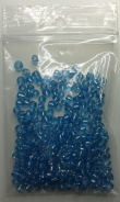 Rocailles 6/0, aqua zilverkern per 20 gram